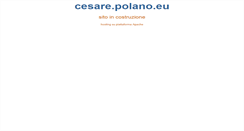 Desktop Screenshot of cesare.polano.eu