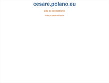 Tablet Screenshot of cesare.polano.eu